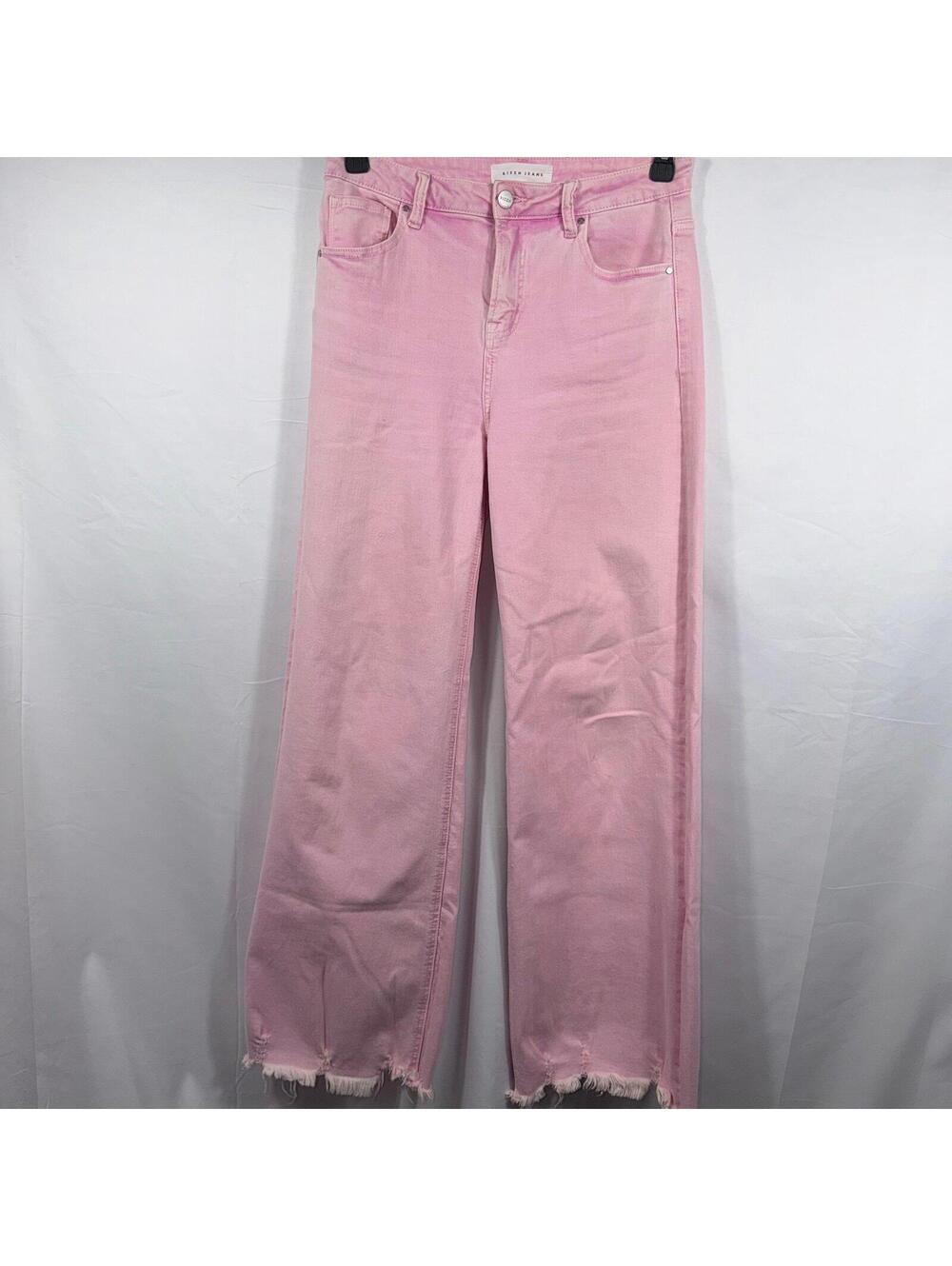 Risen Jeans Women’s Pink Wide Leg Jeans Size 9/29
